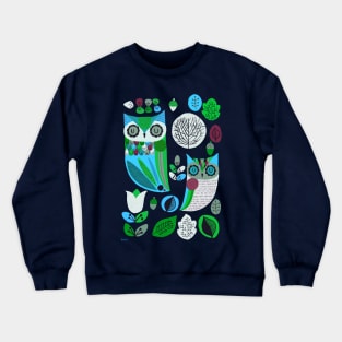 Midcentury Night Owls Crewneck Sweatshirt